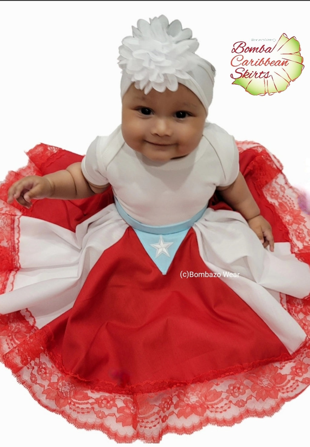 Bomberita® Infant/ Todler PR Flag Bomba Skirt