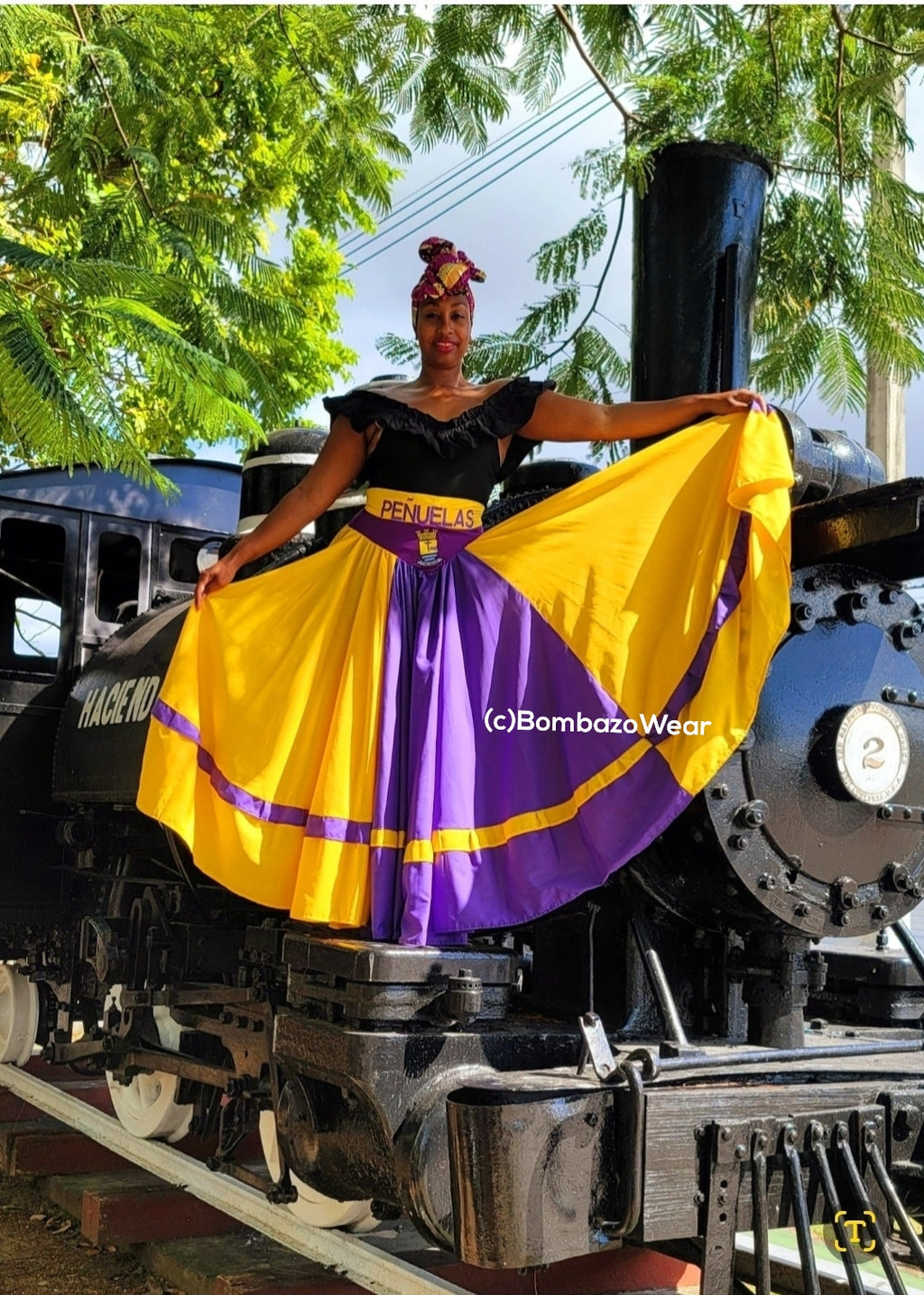PEÑUELAS Bomba Puertorriqueña flag skirt