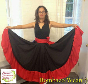 Bombazo Wear® Black and Red Skirt