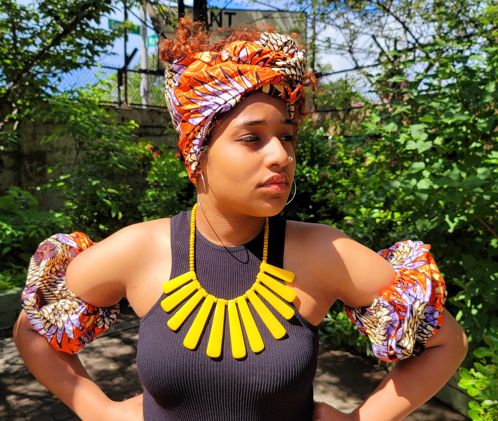PR Sunshine Headwrap & Bomba Puff(tm)