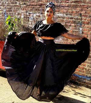 Bombazo Black Bomba Caribbean Skirt